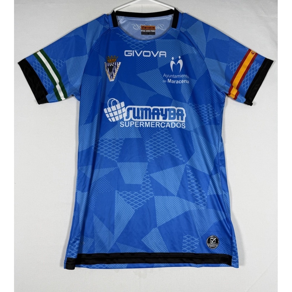 NWT Union Deportiva Maracena Jersey Small Blue Soccer Givova GIVDRY 2.0 Spain